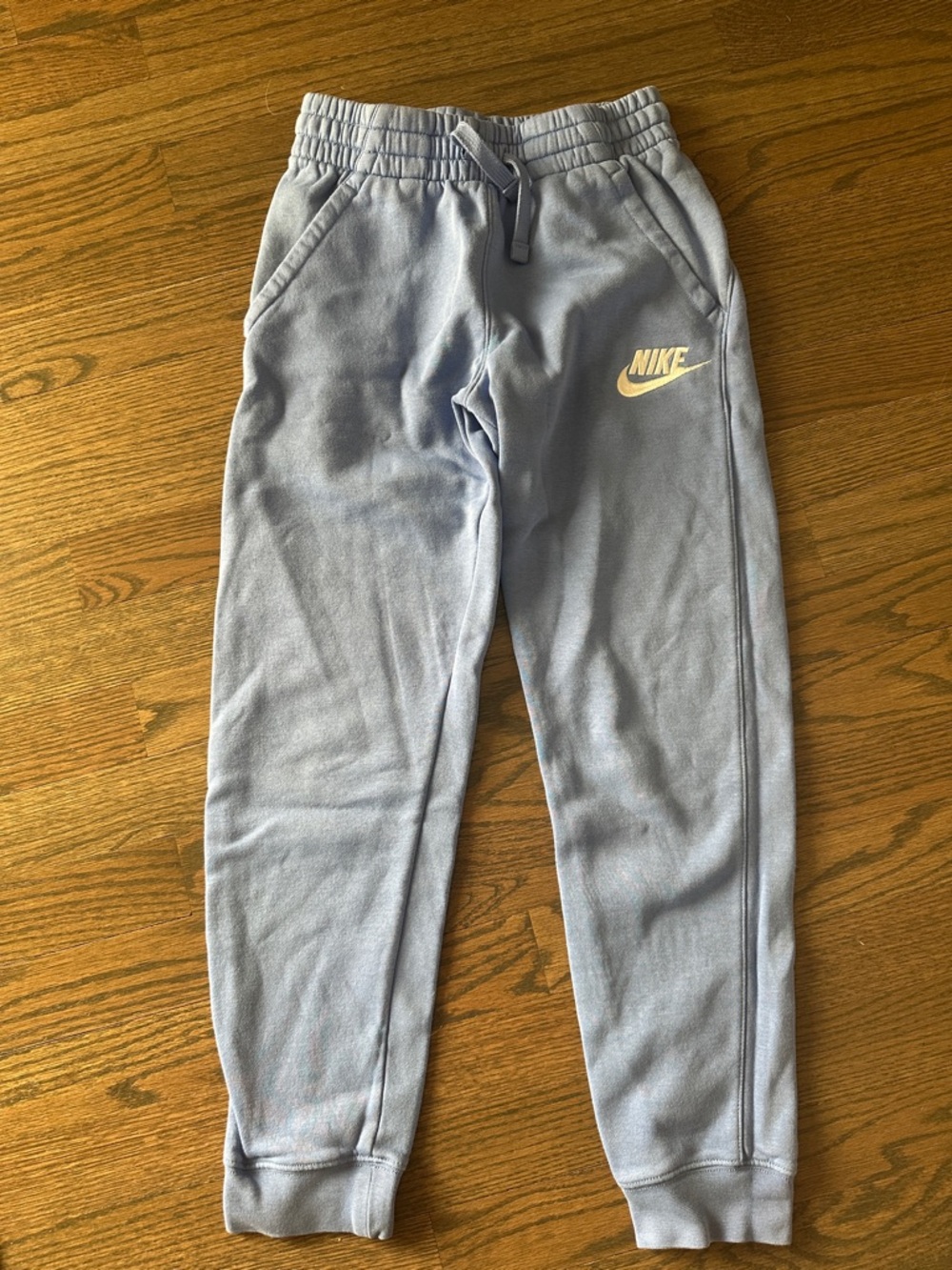 Nike Kids Light Blue Sweatpants with White Logo